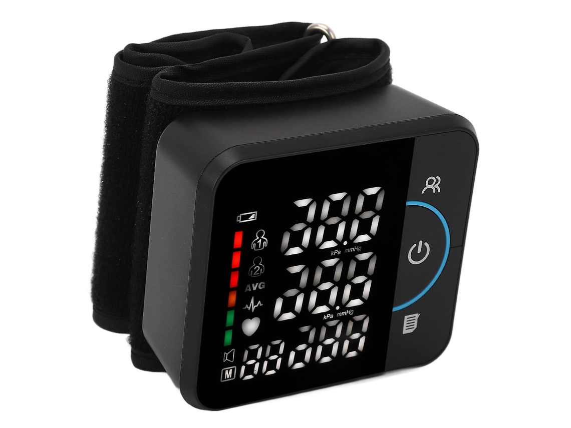 Monitor De Pressão Arterial De Pulso Com Display Led Digital, Recarregável, Automático, Com Memória Para 180 Leituras Ly Ebike