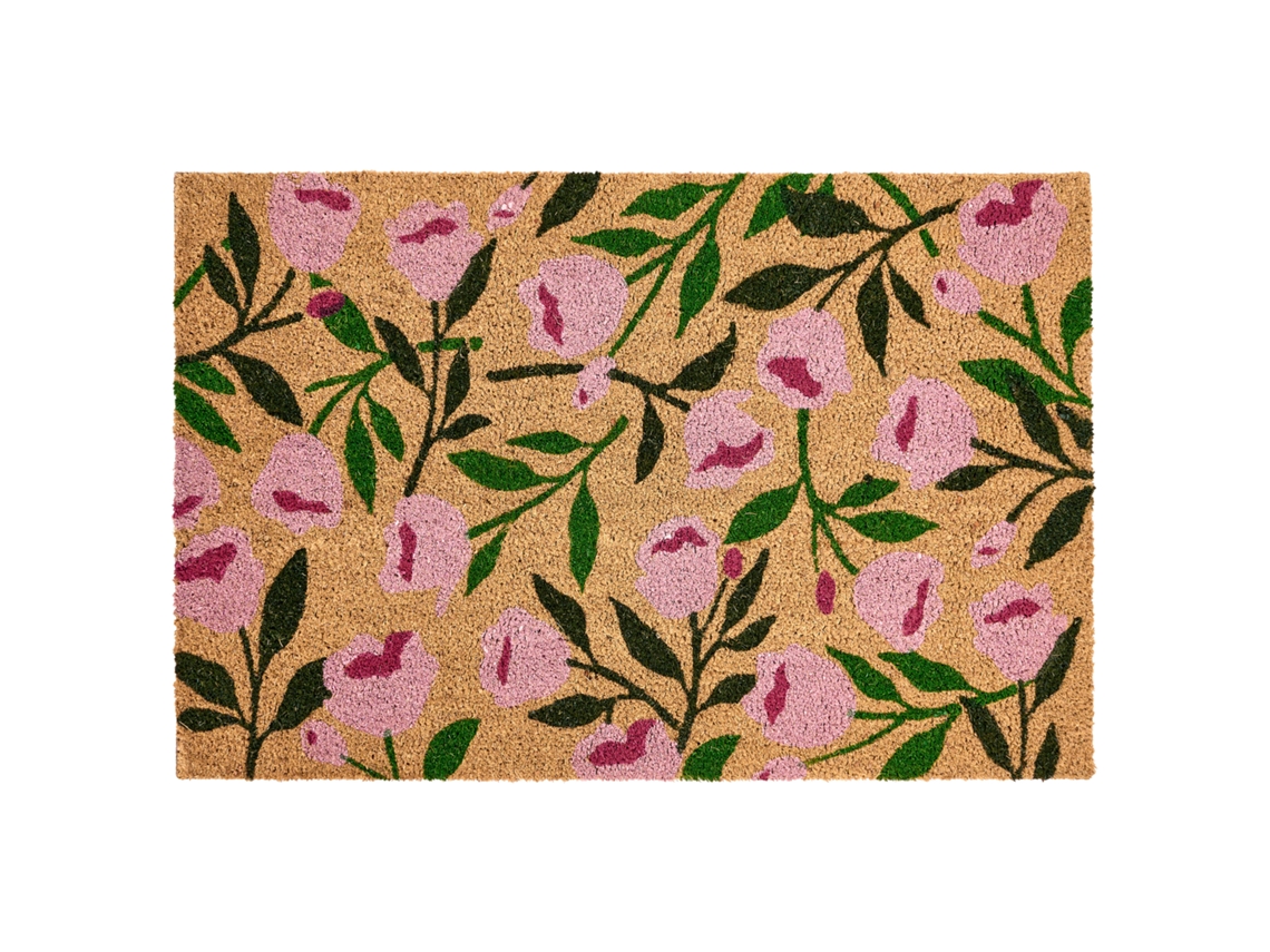 Tapete De Entrada Manguao Natural 60 X 90 Cm Fibra De Coco