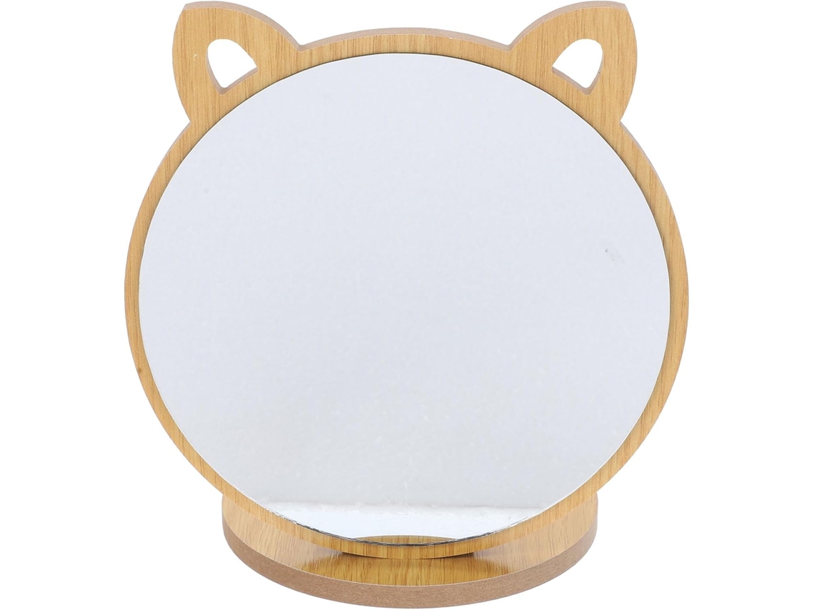 Maquiagem Espelho: Design Simples E Elegante, Feito em Madeira Leve e Prático.
