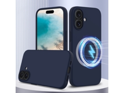 Capa De Silicone Com Magsafe Para Iphone 16 Plus - À Prova De Choque E Resistente A Quedas