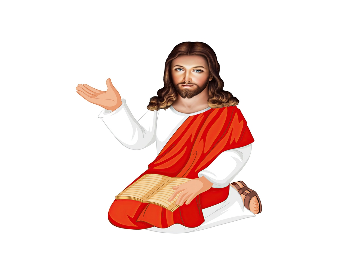 Almofada Jesus Alien (macia E Confortável, Design Criativo) Eoocoo