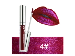 4ml Brillo Labial Handaiyan De Larga Duración, No Pegajoso, Impermeable, Lápiz Labial Líquido Rojo Oscuro