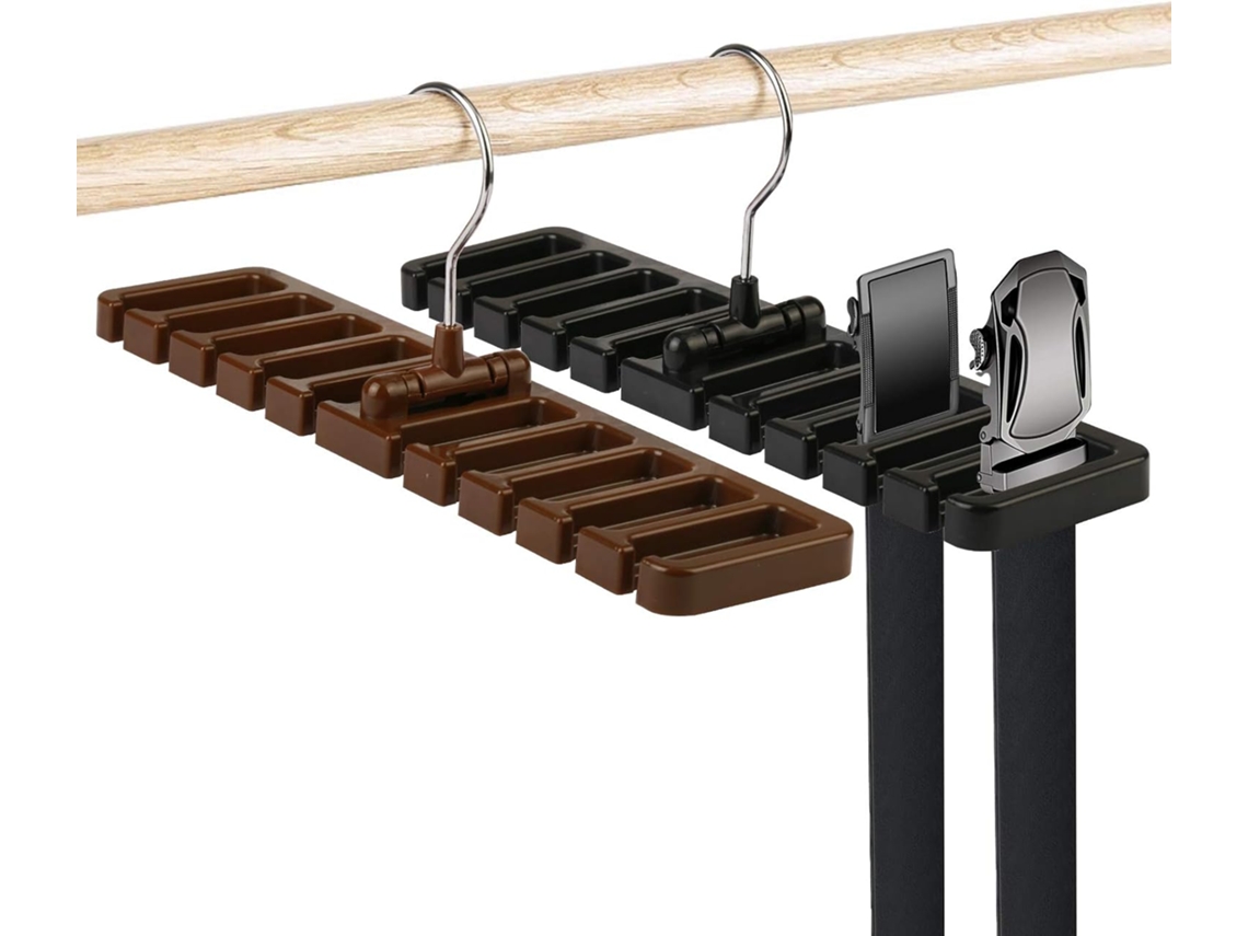 Pacote Com 2 Porta Cintos, Porta Gravatas, Armazenamento De Cintos, Camarim Aquaforge