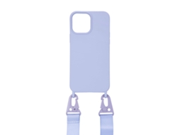 Capa com Cordão Ultra Mosquetão para iPhone 13 EKO Resistente Roxo
