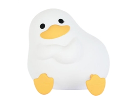 Luminária Noturna Em Forma De Pato, Silicone Com Ativação Por Toque E