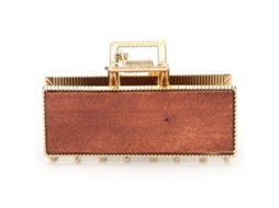 2026 pinza para Cabelo de Liga de Acrílico para Mulher, Simples e Elegante, Aperto Forte, Cor Roble