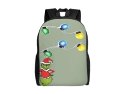 Mochila De Estudante Grinch , Leve E Durável, À Prova Dágua E Com Alça De Ombro Ajustável (r170) Olysi Shop (d170)