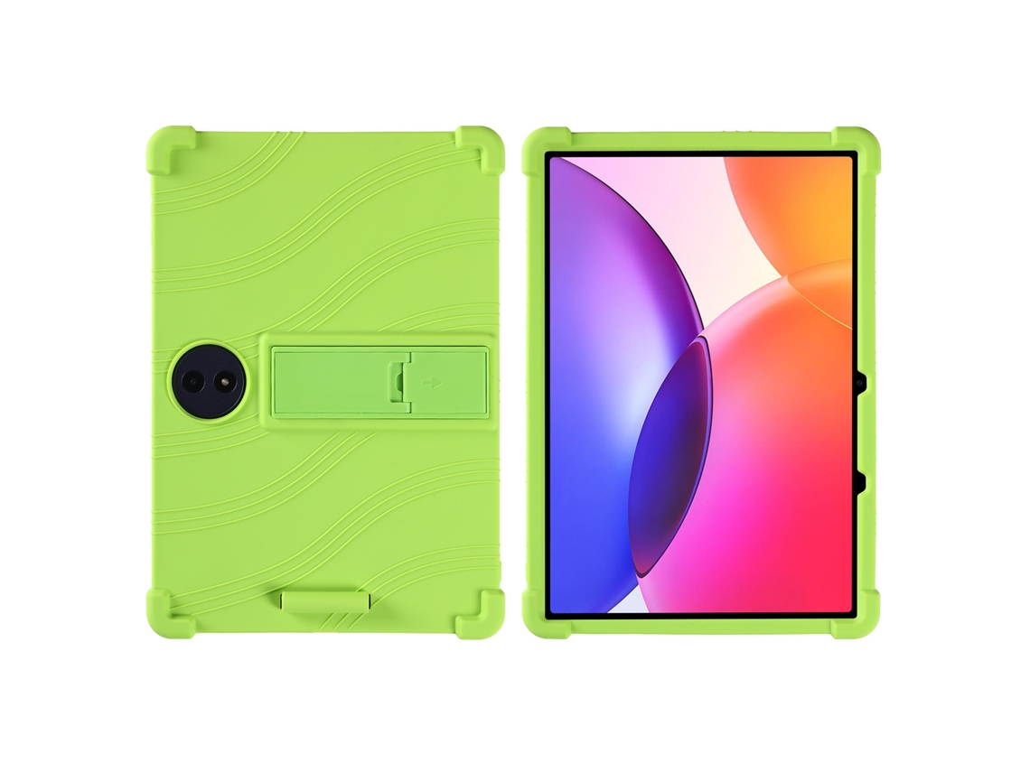 Capa de silicone com suporte para Tcl Tab A1 Plus de 12,2 polegadas, resistente, verde, Digitallab