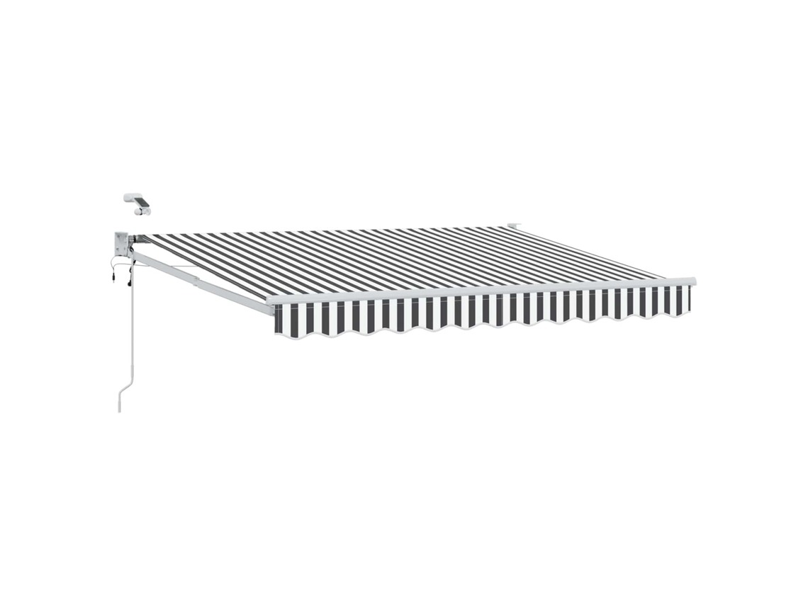 Conjunto 1 Toldo Elétrico Vidaxl Antracite Poliéster (3,5 X 2,5 M)