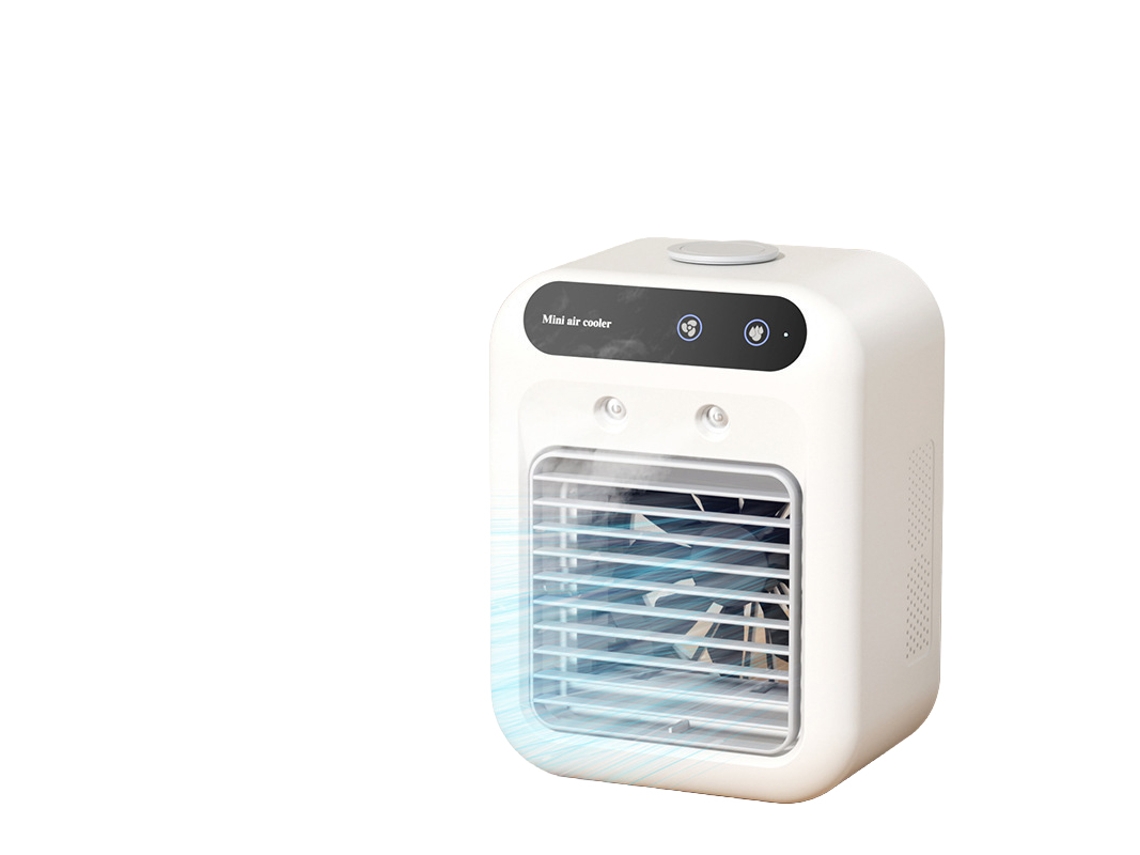 Laxiscreed Mini Ventilador De Mesa Com Spray E Humidificador Para Dormitório