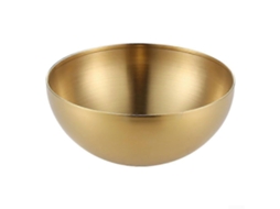 Tigela Grande De Aço Inoxidável Para Misturar Saladas, Com Elegante Acabamento Fosco, Ideal Para Uso Versátil Na Cozinha.