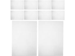 Conjunto de 50 capas protetoras transparentes para partituras, resistentes à água e poeira, organizador de documentos.
