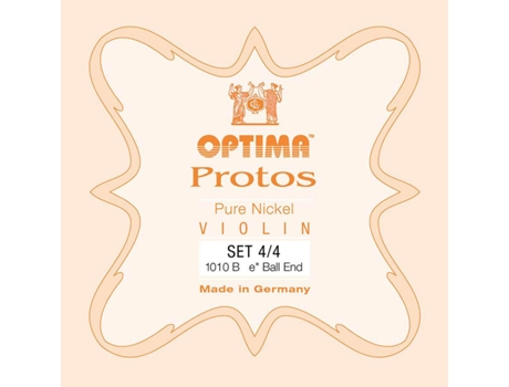 Optima Conjunto de Cordas Para Violino 4/4 Aço / Cromado