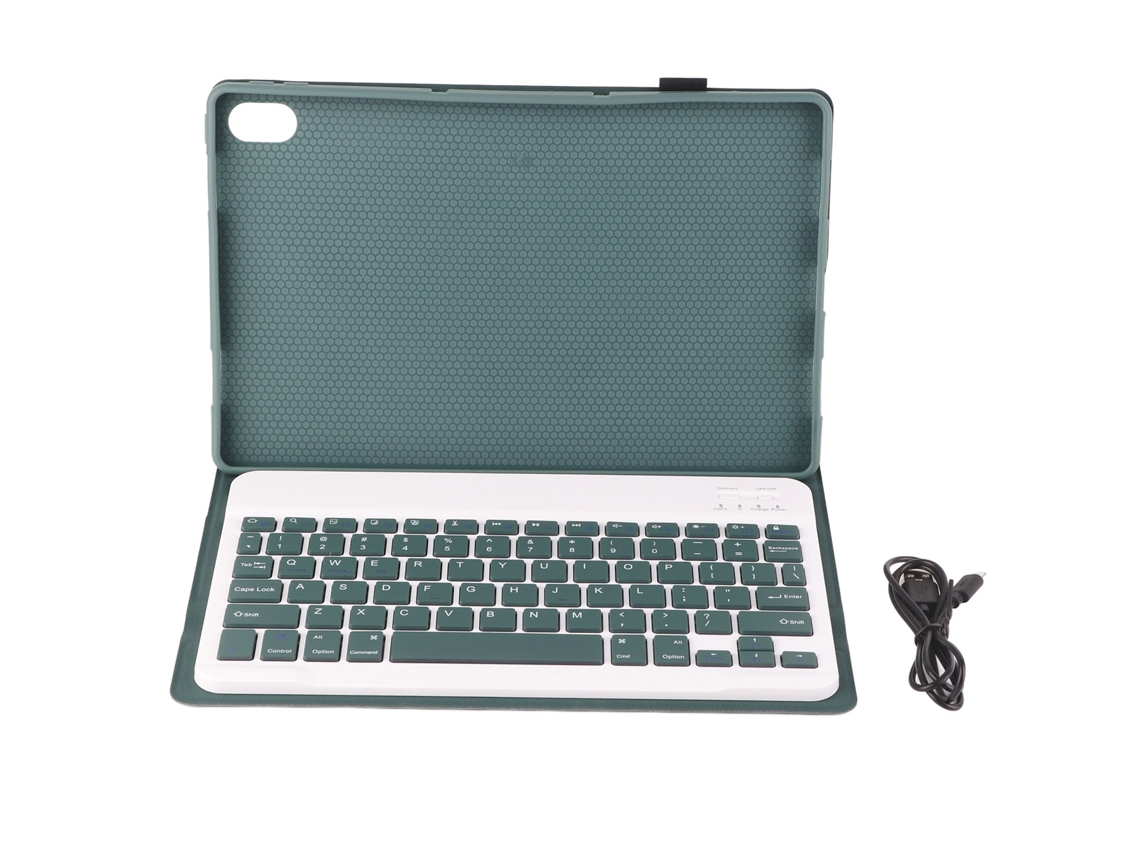 2026zentro-capa Protectora Magnética Com Teclado Sem Fio Slim Bt Para Tab P11 Plus 2021 P11 2020 Verde Escuro