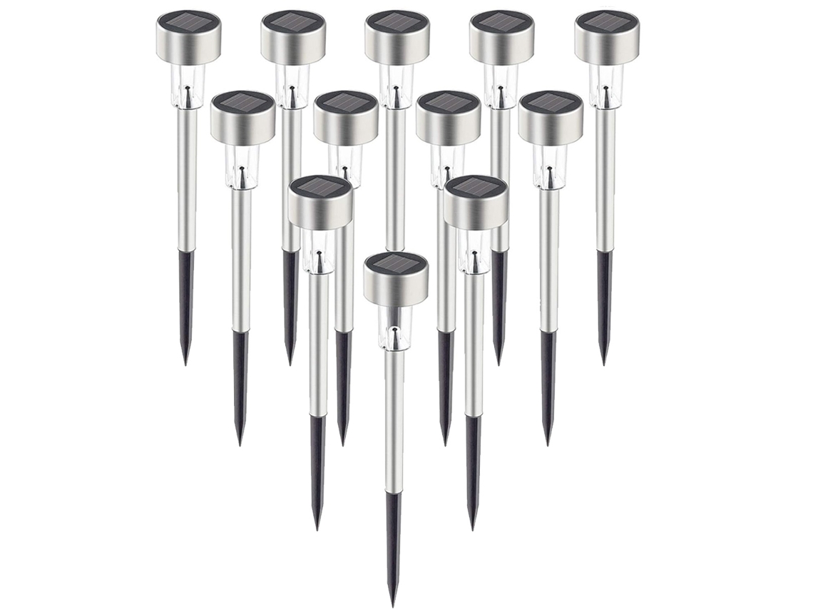 Lurelia, Luz Solar Jardim, Auto, Branco Quente, Pack 12, Pátio