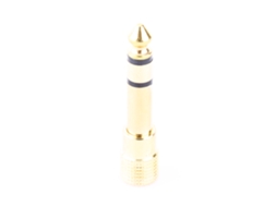 Adaptador Mali de plug para fone 3.5mm para 6.5mm, dourado