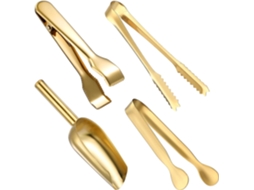 4 Peças De Pinças De Gelo E Para Festa (dourado) Dourado