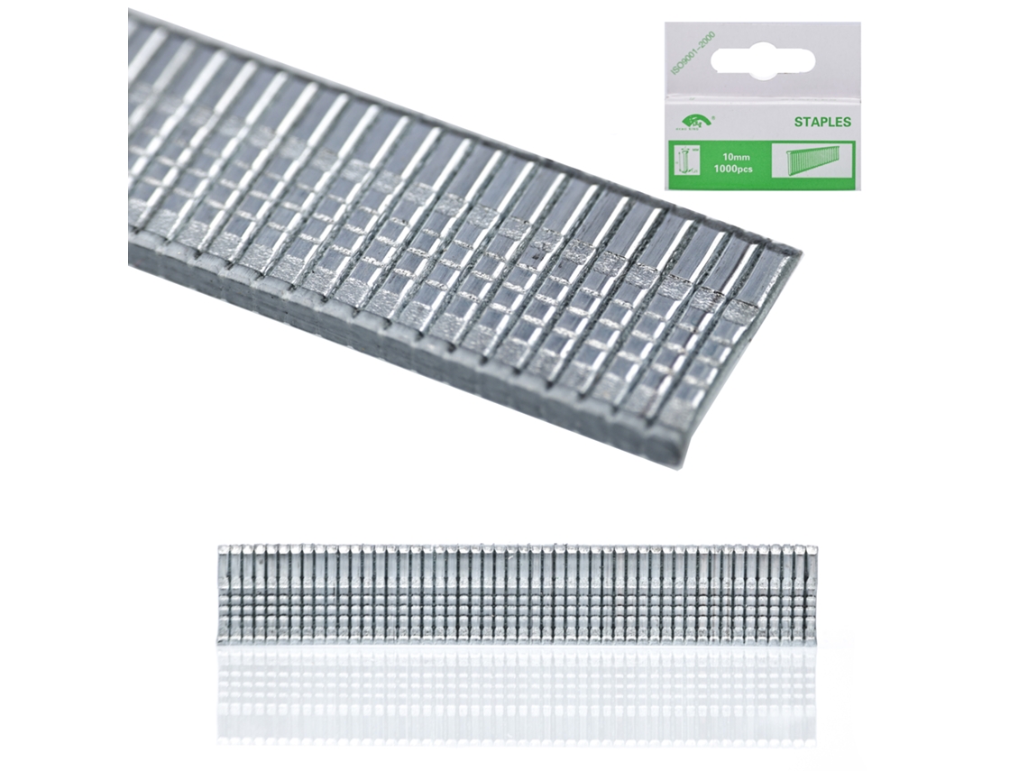 Grampos Tipo T de 10 Mm, Qualidade Profissional- 1000 Unidades- Compatíveis com Rosfix Red Killer e Modelos Similares BRILVIBERA