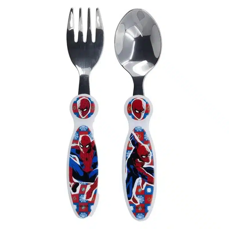 Set De Dos Cubiertos Acero Inoxidable Spiderman 74718 Stor Más De 3 Añosp24stor