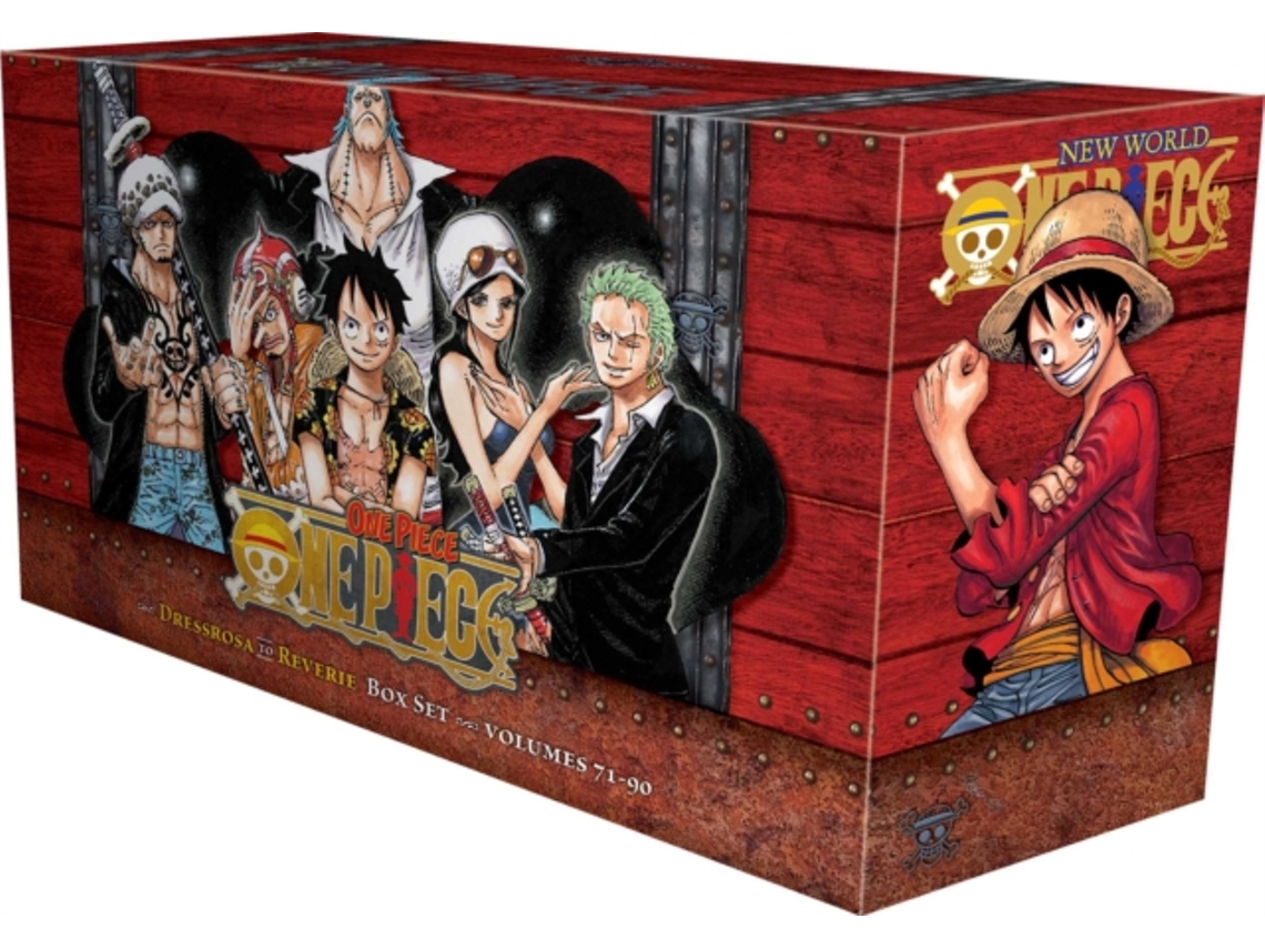 Livro One Piece Box Set 4 Dressrosa to Reverie de Eiichiro Oda (Inglês)