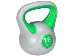 Pu E Kettlebell De Areia De 16kg Com Base Plana E Aderência Prática Para Levantamento Terra, Agachamento E Levantamento, 26x18x32 Cm, Verde-xm