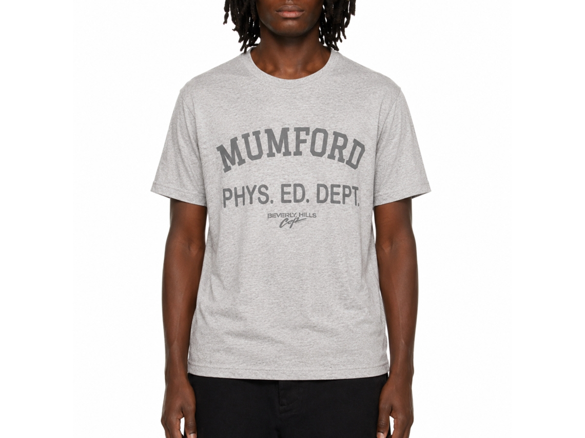 Rockinstone Beverly Hills Cop Mumford Phys Ed Dept Gray Heather T-shirt Size:l