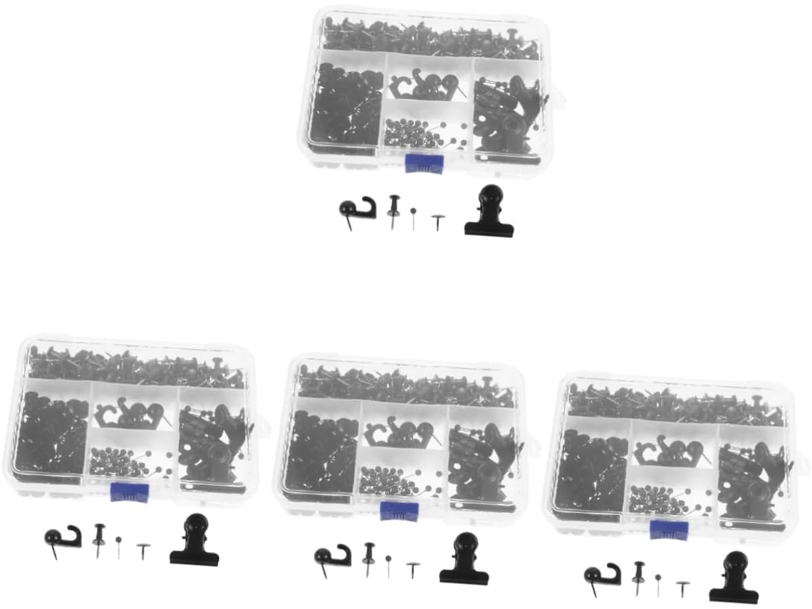 Conjunto Com 4 Clips De Metal Para Encadernação, Ganchos Quadro