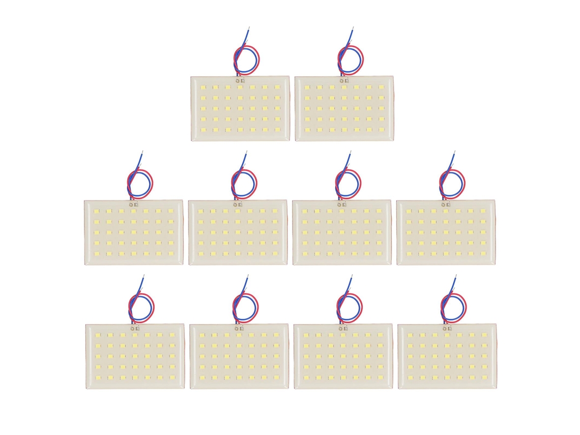 Qukaim Smdled Lamp 10pcs Smd Led Lamp Bulb Board Panel, 5w 3.2v/3.7v, Electron Component For Pillar Lawn Light, Replacement Smd Led Lamp