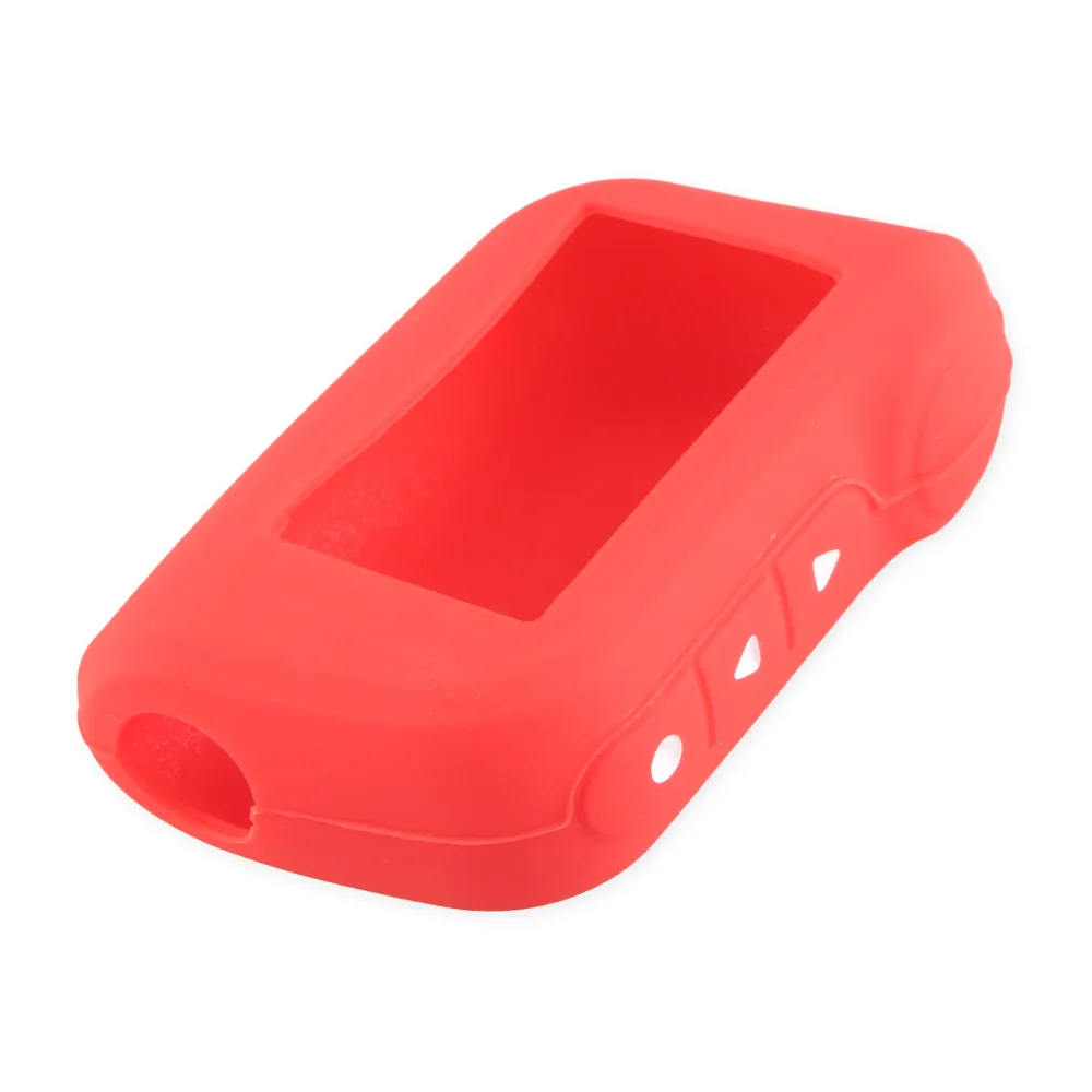 Capa de Silicone AQUAFORGE para chaveiro com controle remoto LCD bidirecional para alarme automotivo Starline A93 A63