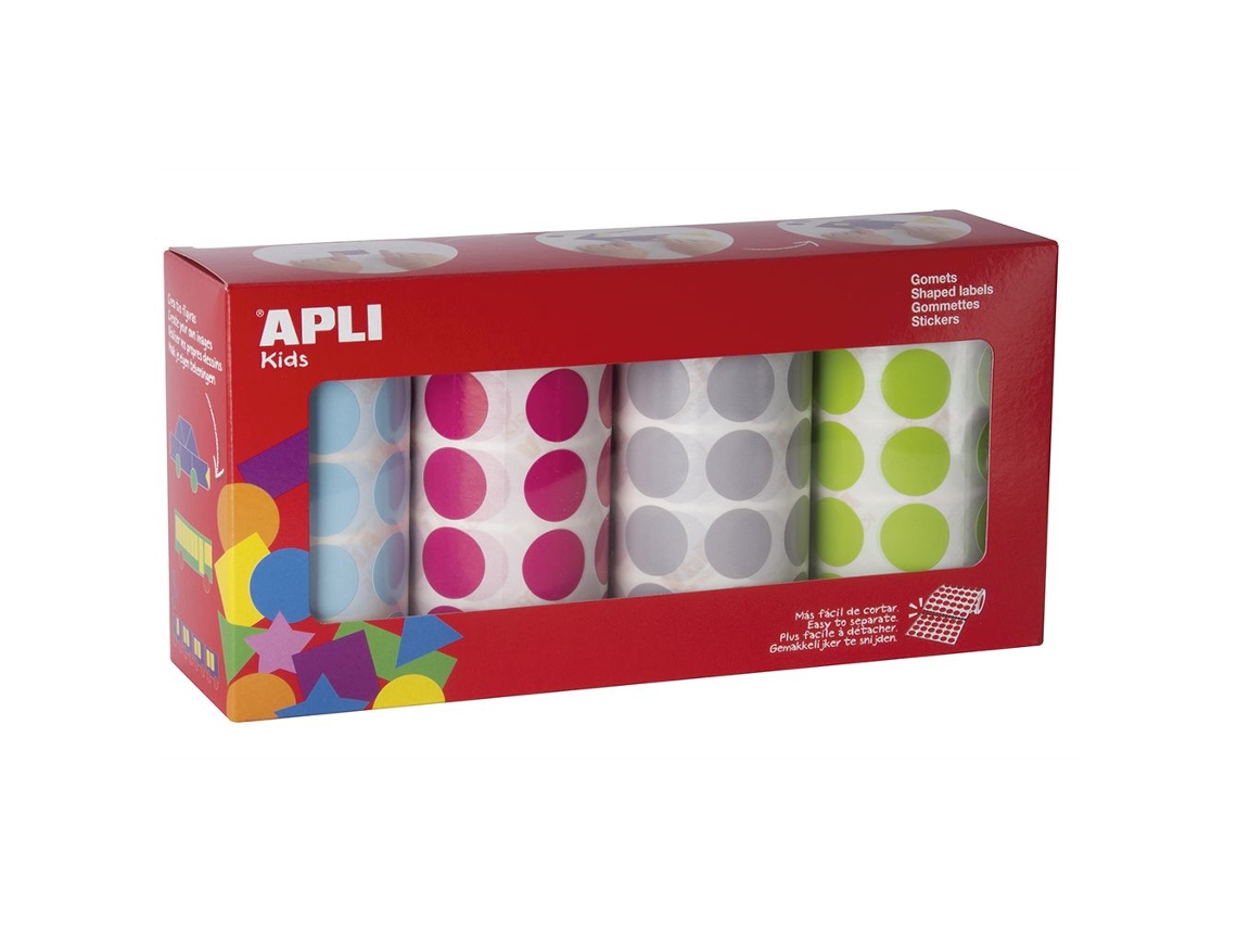 Etiquetas Adesivas Circulares Autoadesivos APLI (Branco - 7080 Unidades 20 mm)