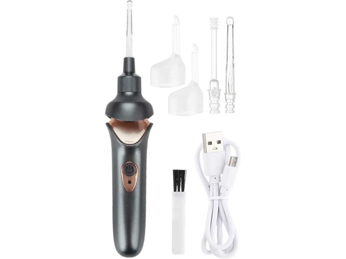 Removedor De Cera Sem Fio 5 Em 1 Dispositivo Elétrico De Sucção Auricular Ferramenta Indolor E Segura Para Remoção, Compacto, Recarregáve...