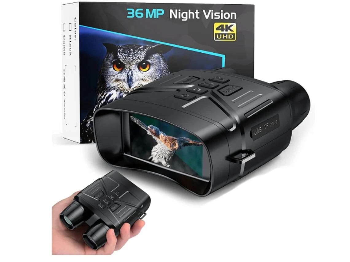 Óculos De Visão Noturna Para Caça Binóculos De Visão Noturna Infravermelha 4k Com Bateria Recarregável E Detecção De Movimento Bestvite