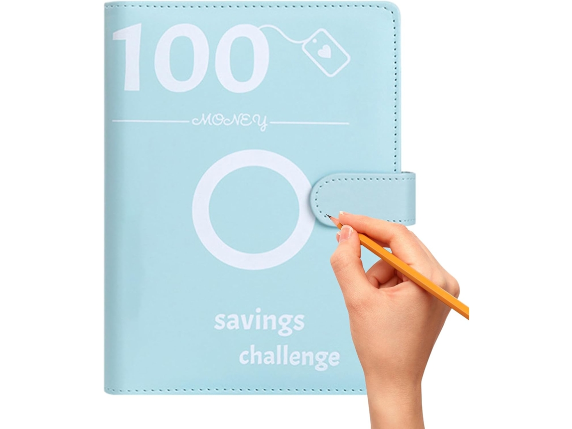 Classeur Orçamento A5 – 100 Envelopes, Kit De Défis Para Economizar De