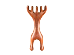 Pente De Sândalo E Massageador Em Formato De Chifre Para Cuidados Capilares E Relaxamento Do Couro Cabeludo. Múltiplas Funções. Jinyubo Store