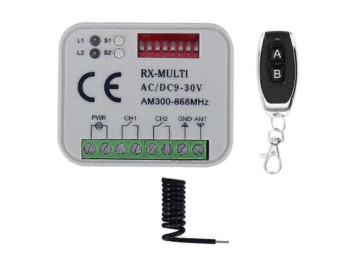 Receptor De Controle Remoto Universal 300, 868mhz 9, 30v Para Controle De Porta Garagem