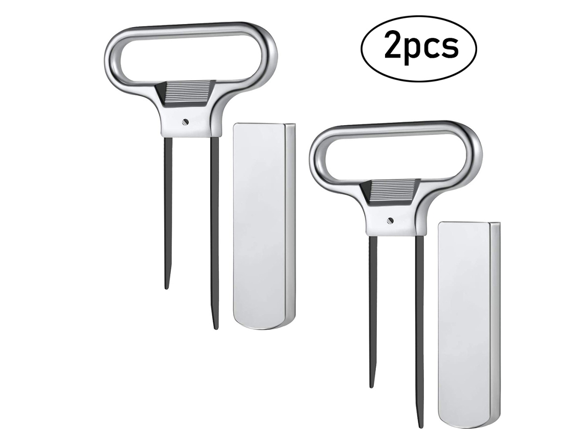 2pcs Sacarrolhas De Cortiça Para Vinho E Cerveja Com Tampa E Dois Dentes Para Garrafas De Vinho E Champanhe Neveance