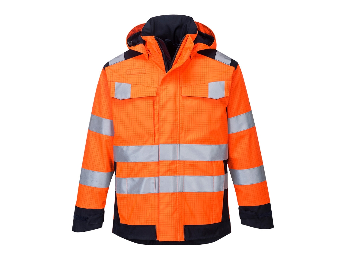 Jaqueta Modaflame Rain Multi Norm Arc - Proteção E Conforto Laranja-mar / S