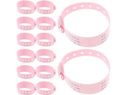 Pulseira De Identificação Médica Ajustável Em Pvc Para Recém Nascidos E Bebês, Resistente Ao Desbotamento, Pacote Com