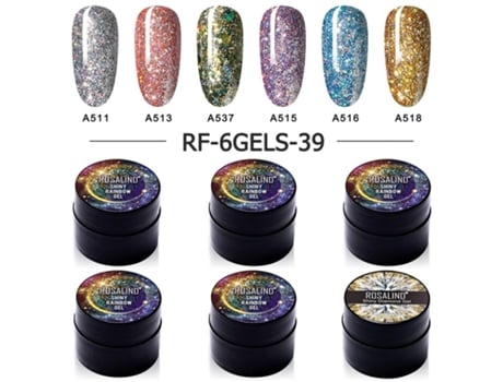 5ml Verniz De Unhas Nail Print Kit De Gel Polonês Platina Brilhante Rosalind
