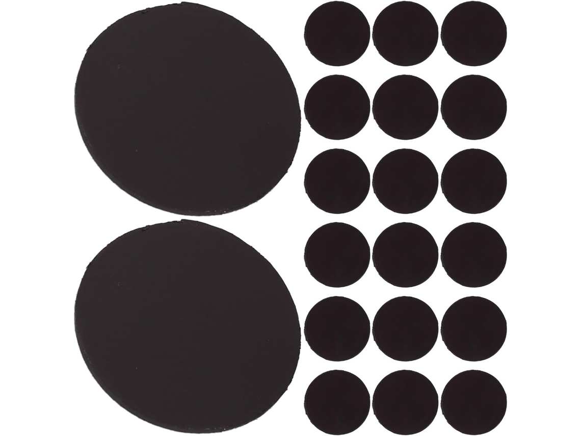 Conjunto De 50 Adesivos Magnéticos Borracha Preta Para Geladeira, Design Autoadesivo, Não Deixa Marcas, Ideais Para