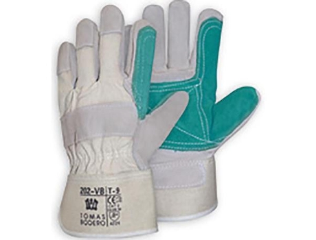 Guante tela reforzado serraje talla 8-9 t/guante talla l-9 (caja 10)