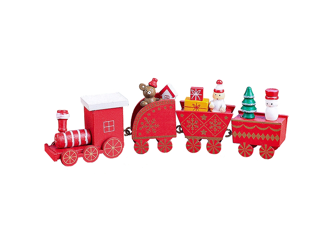 Trem de Natal Infantil em Madeira LAXISCREED