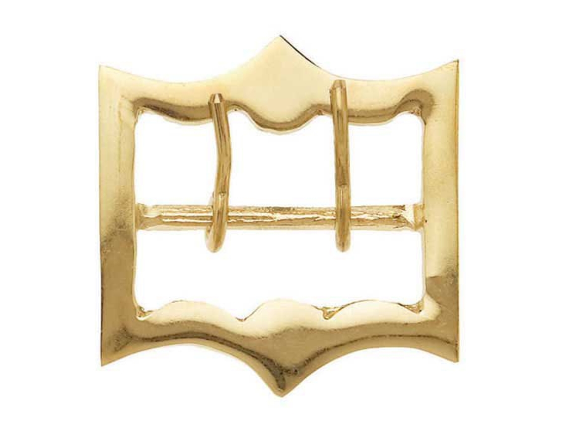 Colar de Fivela Enfeites de Vaca Rectangular Dourado 7 Cmhispano Hipica