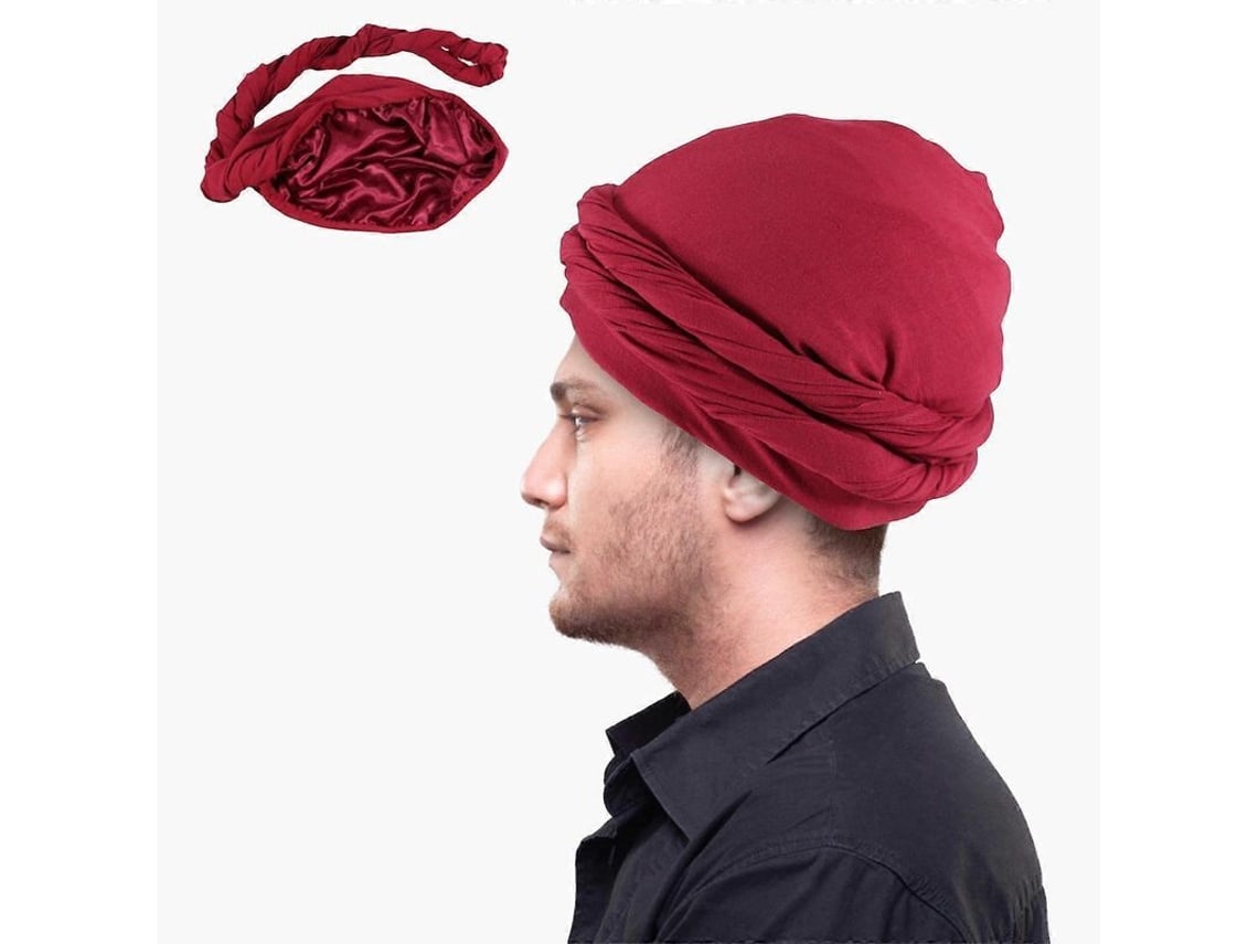 2026 fular para Homem Turbante Vintage com Cinta de Moda Elástica Seda e Modal para Cabelo