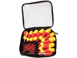 Conjunto de chaves de fenda isoladas 2026 10 peças para eletricistas, cabeça magnética 1000v, cabo vermelho S/MARCA