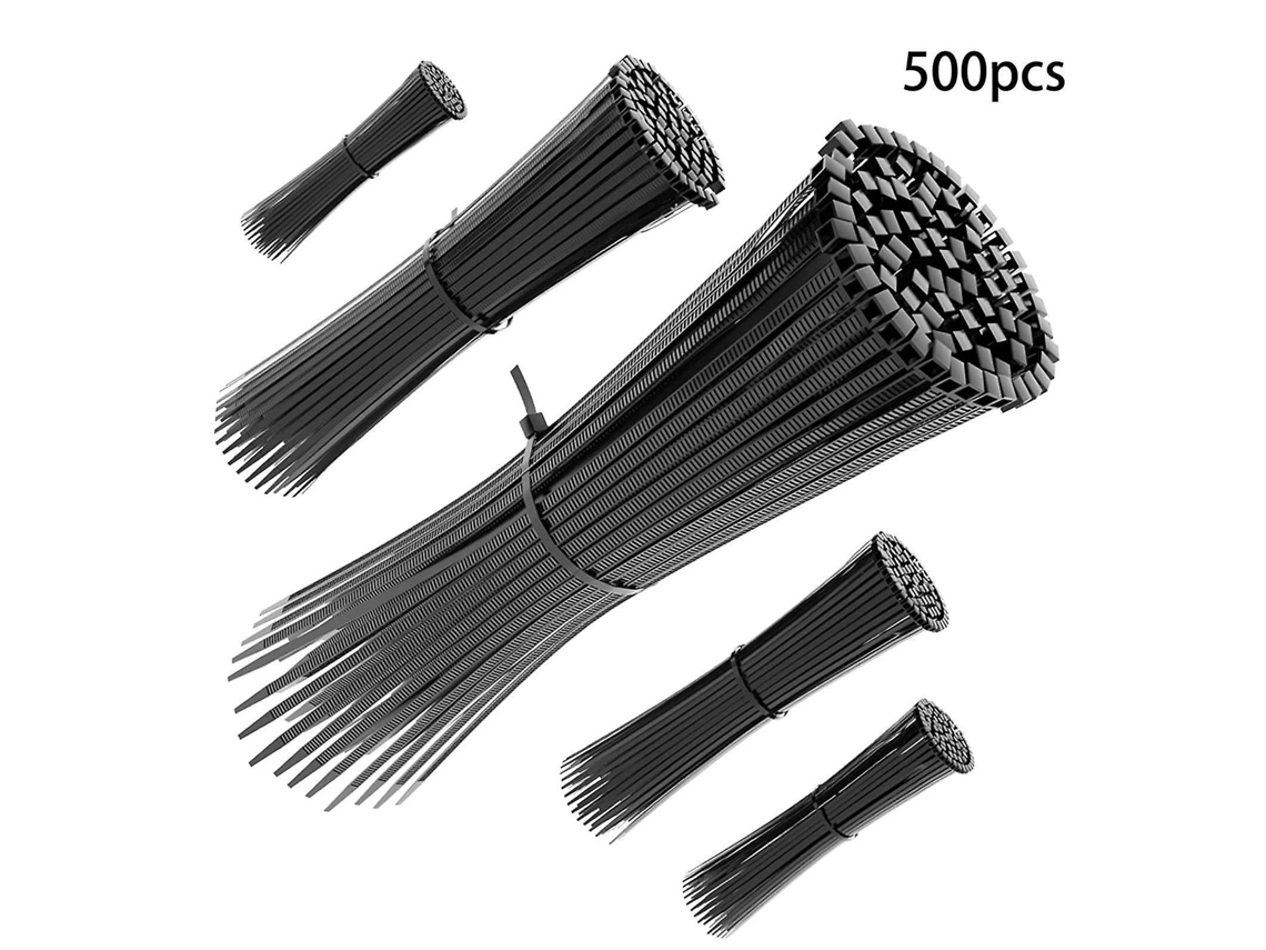 Lurelia Abraçadeiras Para Cabos 500 Peças 3 Cm Preto Para Gestão De Cabos