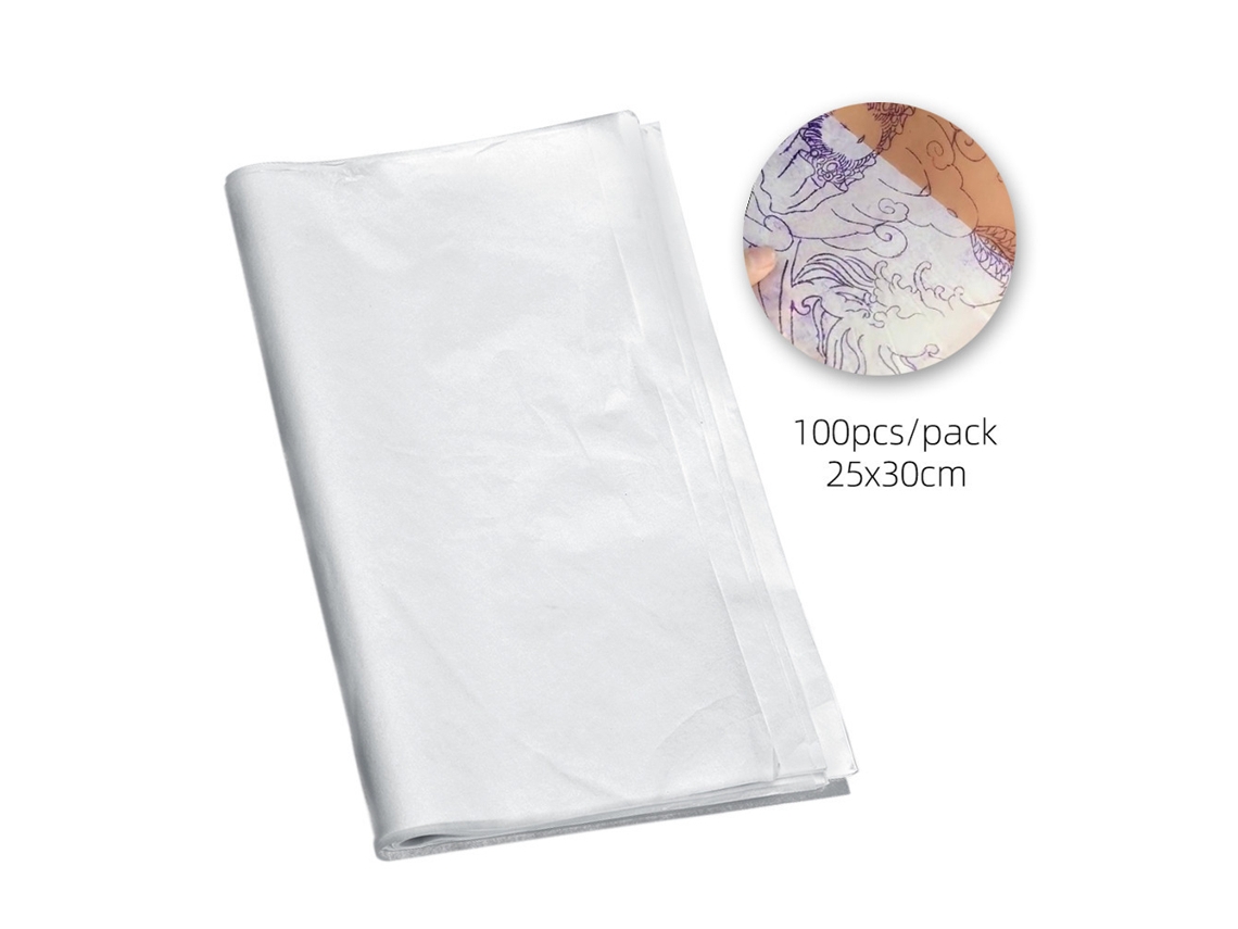 100 Folhas De Papel Profissional Para Transferência E Cópia De Tatuagens