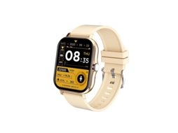 Smartwatch Fitness Monitor Cardíaco Full Touch Screen Bluetooth Chamadas Dourado