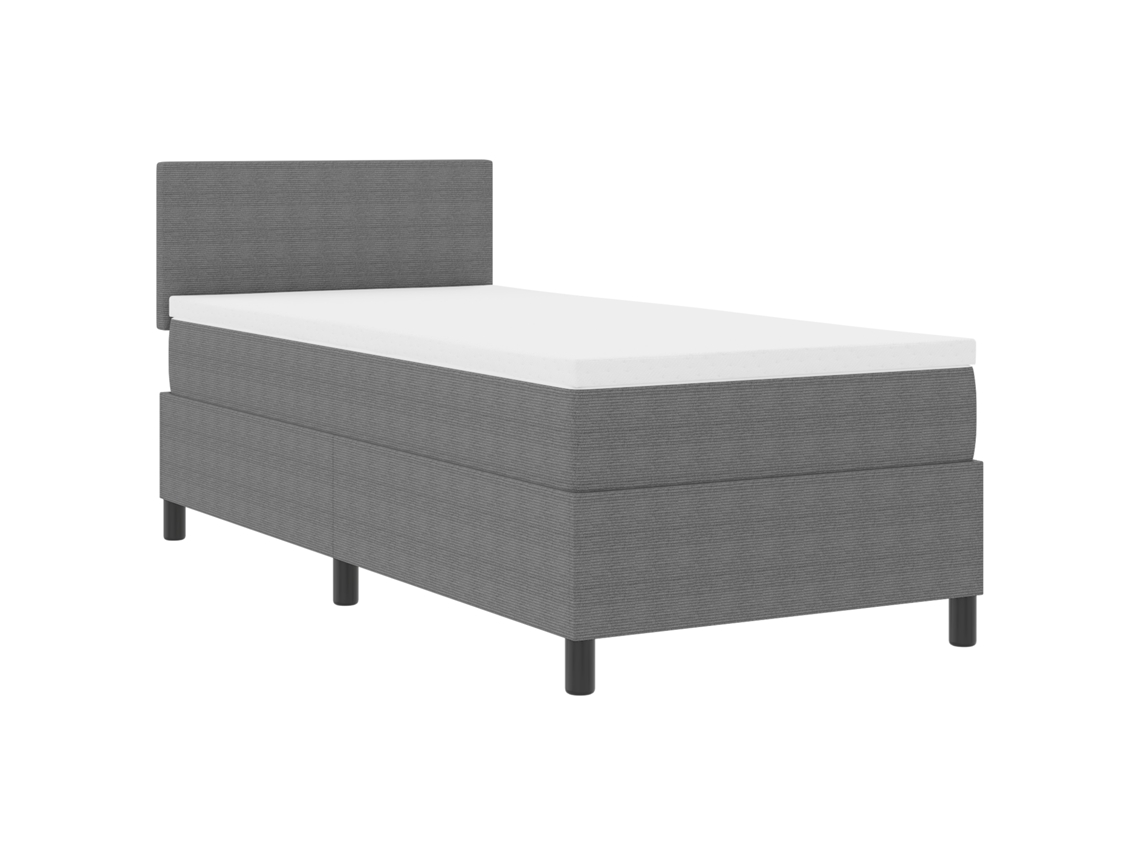 Conjunto 1 Cama Led Vidaxl Cinzento-claro Cordão (80 X 200 Cm)