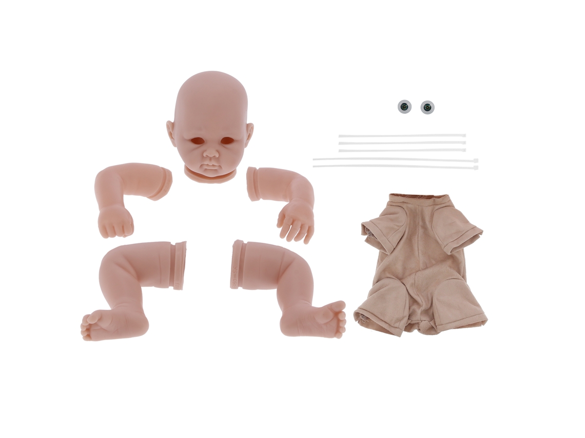 Mali kit de Boneca Diy em Branco 22 Polegadas Membros Macios Corpo de Tecido Acessórios